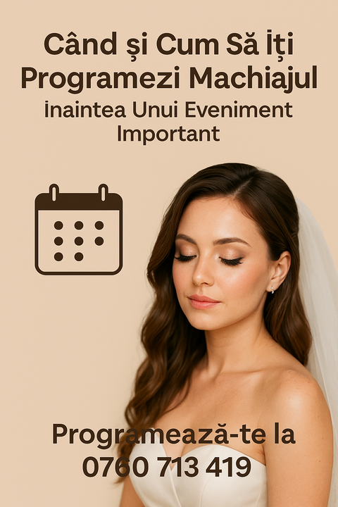 Când și Cum Să Îți Programezi Machiajul Înaintea Unui Eveniment Important